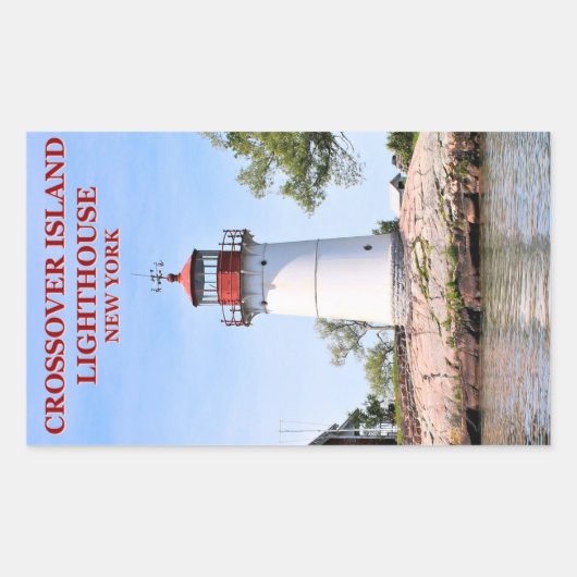 Crossover Island Lighthouse, New York Stickers (Voorkant)