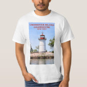 Crossover Island Lighthouse, New York T-Shirt (Voorkant)