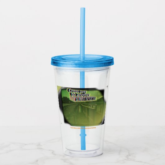 Crossover naar een andere dimensie 3D Acryl Drinkbeker (Voorkant)