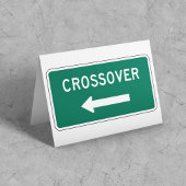 Crossover Road Sign. Kaart