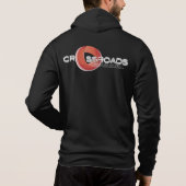 Crossroad BJJ Black Cotton Blend Zip Up Hoodie (Achterkant)