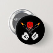 Crossroad Devil Blues Button (Voorkant /achterkant)