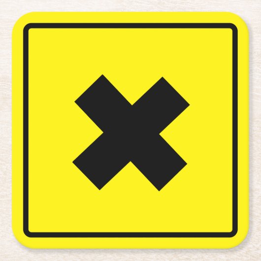 Crossroad Hard Plastic Onderzetter (Voorkant)