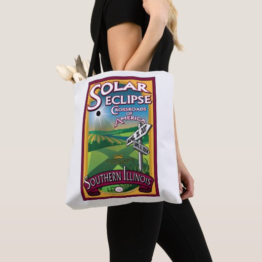 Crossroad Solar Eclipse Canvas tas (Dichtbij)