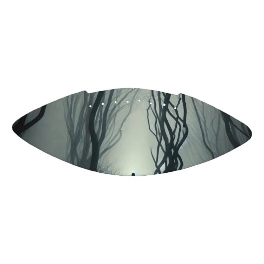 Crossroads in the Fog - Gloomy Forest Art Print American Football (Paneel)