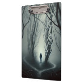 Crossroads in the Fog - Gloomy Forest Art Print Klembord (Links)