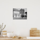 Crosstown Auto Supply, 1920. Oude foto Poster (Keuken)