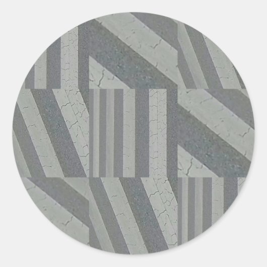 Crosswalk Collage Ronde Sticker (Voorkant)