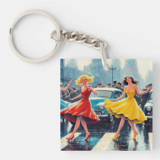 Crosswalk Dance Sleutelhanger (voorkant)
