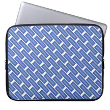 "Crossweave Blue" Laptop Hoesje