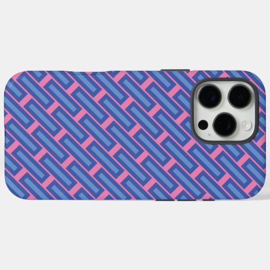 "Crossweave" Patroon iPhone Case (Achterkant (horizontaal))