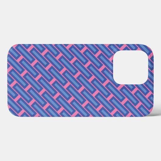 "Crossweave" Patroon iPhone Case (Achterkant (horizontaal))
