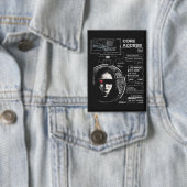 Crosswired - Techno-Brutalist Streetwear Design Button (Insitu)