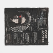 Crosswired - Techno-Brutalist Streetwear Design Fleece Deken (Voorkant (Horizontaal))