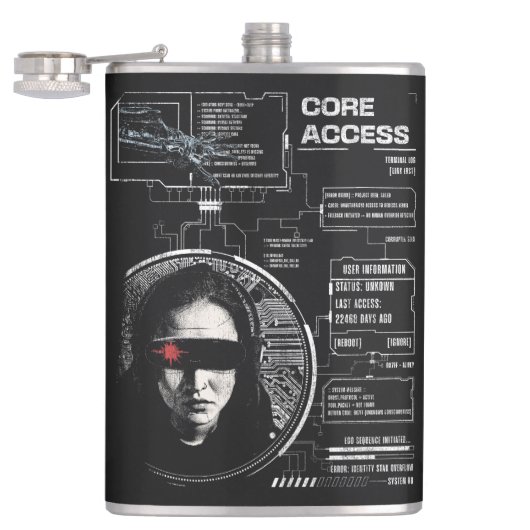 Crosswired - Techno-Brutalist Streetwear Design Heupfles (Geopend)