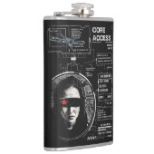 Crosswired - Techno-Brutalist Streetwear Design Heupfles (Rechts)