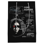 Crosswired - Techno-Brutalist Streetwear Design Medium Cadeauzakje (Achterkant)