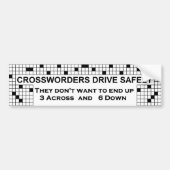 Crossword Bumpersticker (Voorkant)