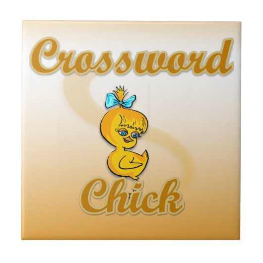 Crossword Chick Tegeltje (Voorkant)