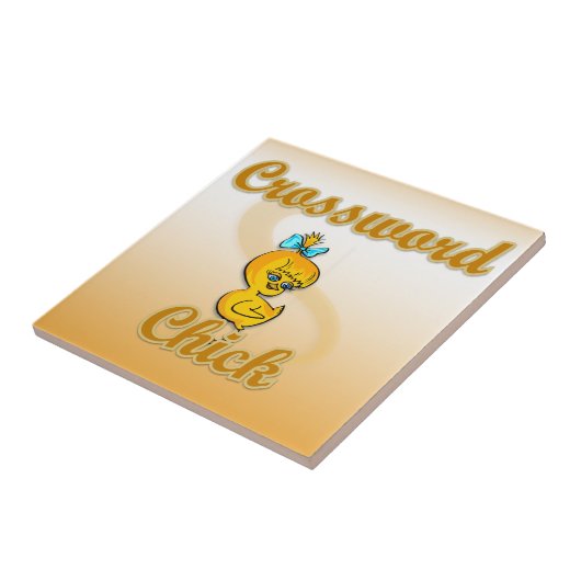 Crossword Chick Tegeltje (Zijkant)