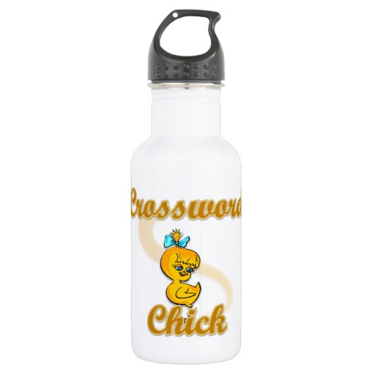 Crossword Chick Waterfles (Voorkant)