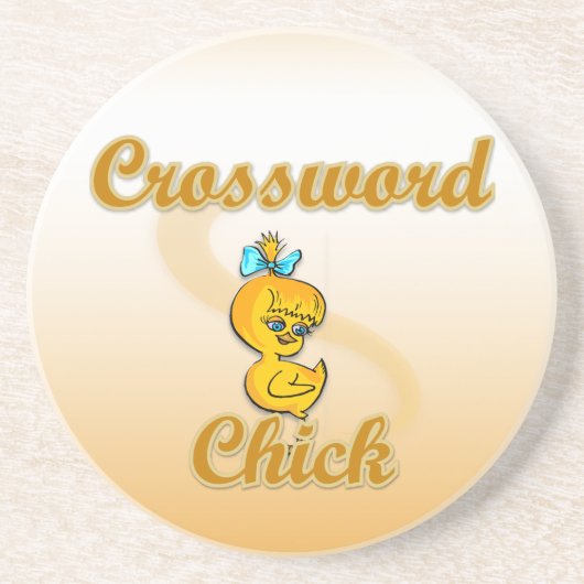 Crossword Chick Zandsteen Onderzetter (Voorkant)