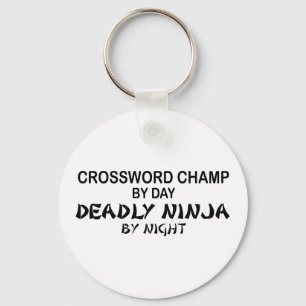 Crossword Deadly Ninja bij nacht Sleutelhanger