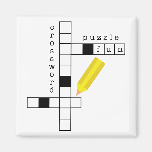 Crossword Fun Magneet (Voorkant)