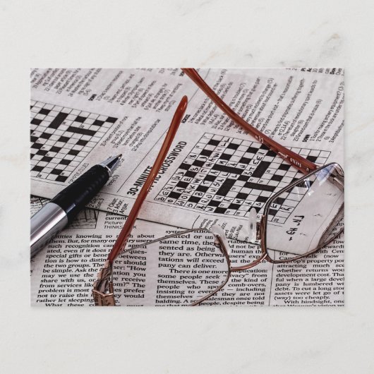 Crossword Genius Briefkaart (Voorkant)