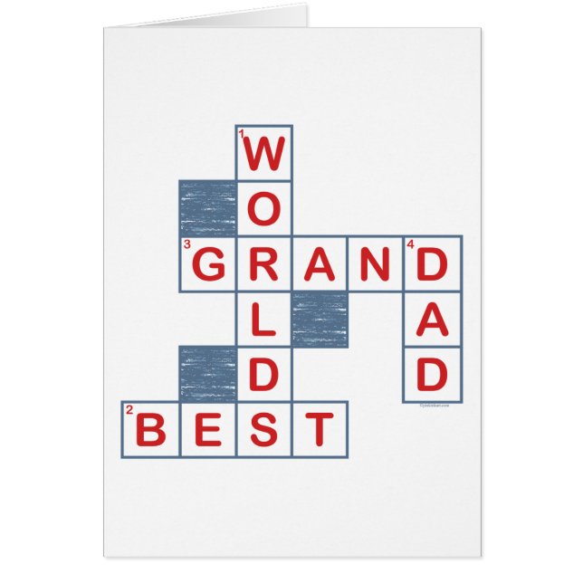 Crossword Grandpa-kaart (Voorkant)