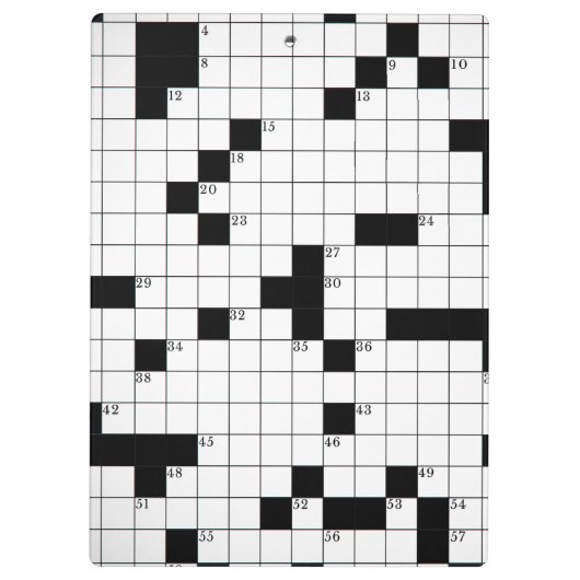 Crossword Grid Klembord (Achterkant)