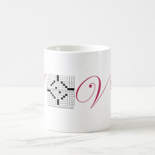Crossword Love Cup in Script Koffiemok (Center)