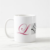 Crossword Love Cup in Script Koffiemok (Links)