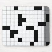 Crossword Mousepad Muismat (Voorkant)