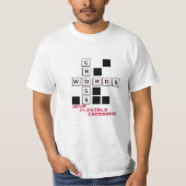 crossword puzzels t-shirt (Voorkant)