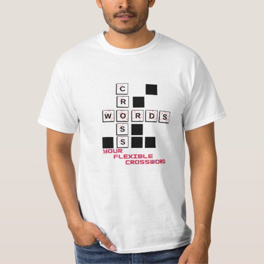 crossword puzzels t-shirt (Voorkant)