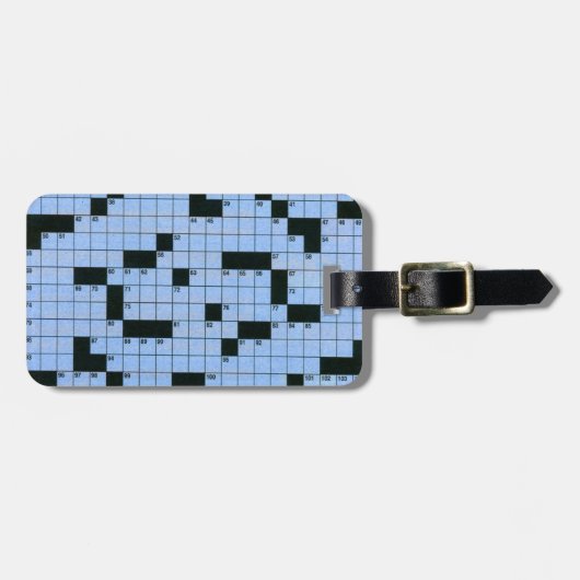 Crossword Puzzle Bagagelabel (Voorkant horizontaal)