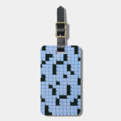 Crossword Puzzle Bagagelabel (Voorkant verticaal)