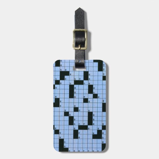 Crossword Puzzle Bagagelabel (Voorkant verticaal)