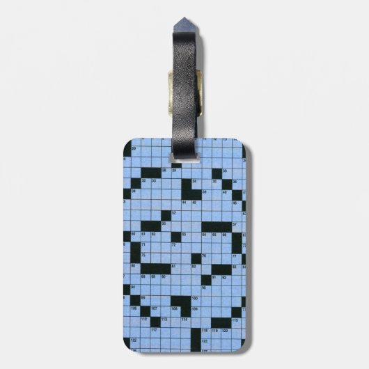 Crossword Puzzle Bagagelabel (Achterkant verticaal)
