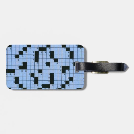 Crossword Puzzle Bagagelabel (Achterkant horizontaal)