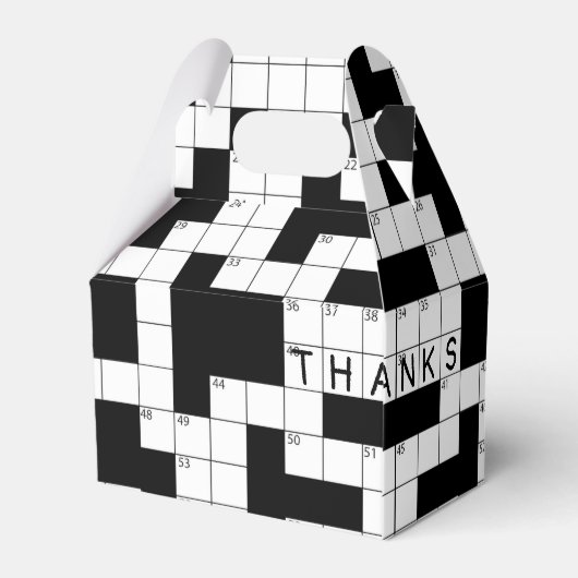 Crossword Puzzle Bedankt Bedankdoosjes (Achterkant)