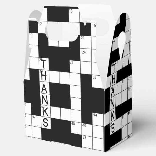 Crossword Puzzle Bedankt Bedankdoosjes (Geopend)