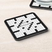 Crossword Puzzle Bier Onderzetter (Linkerzijde)