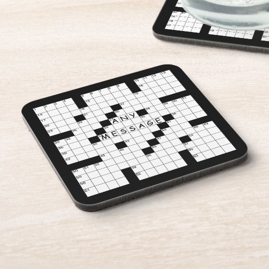 Crossword Puzzle Bier Onderzetter (Linkerzijde)