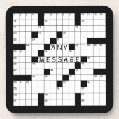 Crossword Puzzle Bier Onderzetter (Voorkant)
