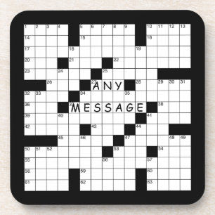 Crossword Puzzle Bier Onderzetter