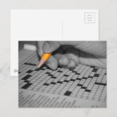 Crossword Puzzle Briefkaart (Voorkant / Achterkant)
