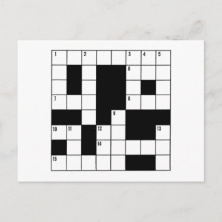 Crossword Puzzle Briefkaart