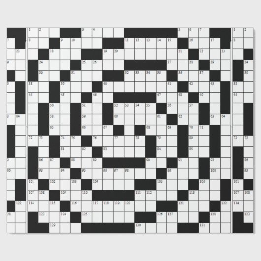 Crossword Puzzle Cadeaupapier (Vlak)